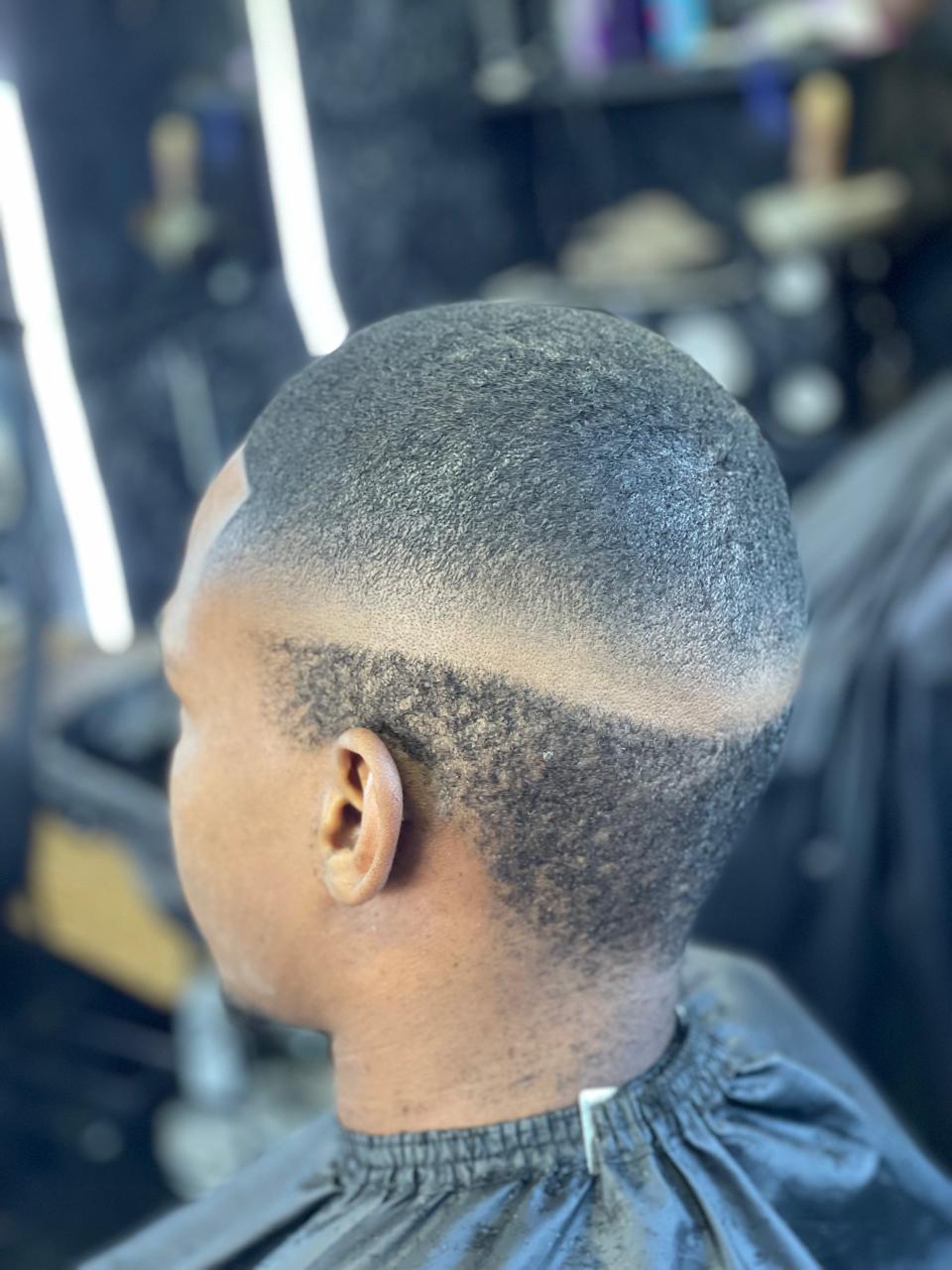 Precision wave cut with sharp fade